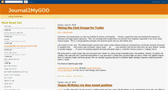 Desktop Screenshot of journal2mygod.blogspot.com