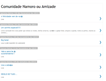 Tablet Screenshot of comunidadenamoroouamizade.blogspot.com