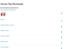 Tablet Screenshot of narutotopdownloads.blogspot.com
