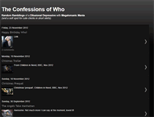 Tablet Screenshot of confessionsofwho.blogspot.com