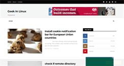 Desktop Screenshot of geekinlinux.blogspot.com