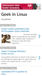 Mobile Screenshot of geekinlinux.blogspot.com
