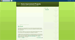 Desktop Screenshot of homeimprovementprojects.blogspot.com