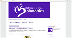 Desktop Screenshot of habitosvidasaludables.blogspot.com