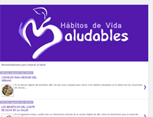 Tablet Screenshot of habitosvidasaludables.blogspot.com