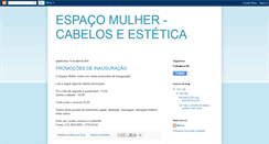 Desktop Screenshot of espacomulher-cabeloseestetica.blogspot.com