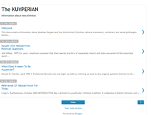 Tablet Screenshot of kuyperian.blogspot.com