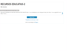 Tablet Screenshot of edu-recursos2.blogspot.com