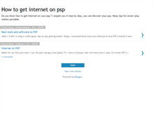 Tablet Screenshot of howtogetinternetonpsp.blogspot.com