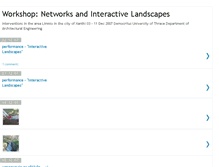 Tablet Screenshot of interactivelandscapes.blogspot.com