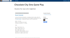 Desktop Screenshot of choocolatecitysims2.blogspot.com