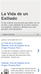 Mobile Screenshot of lavidadeunexiliado.blogspot.com