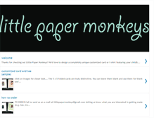 Tablet Screenshot of littlepapermonkeys.blogspot.com