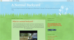 Desktop Screenshot of anormalbackyard.blogspot.com