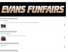 Tablet Screenshot of evansfunfairs.blogspot.com