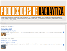 Tablet Screenshot of produccionesdehachaytiza.blogspot.com