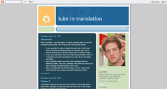 Desktop Screenshot of lukeintranslation.blogspot.com