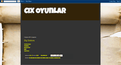 Desktop Screenshot of cixoyunlar.blogspot.com