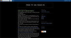 Desktop Screenshot of freetvonpc.blogspot.com