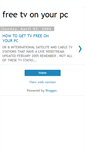 Mobile Screenshot of freetvonpc.blogspot.com