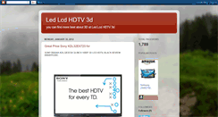 Desktop Screenshot of ledlcd-hdtv-3d.blogspot.com