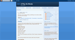 Desktop Screenshot of aplayonwordsacting.blogspot.com