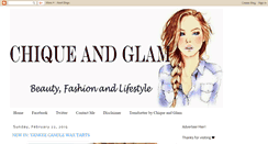 Desktop Screenshot of chiqueandglam101.blogspot.com