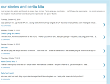 Tablet Screenshot of ourstoriesandceritakita.blogspot.com