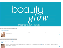 Tablet Screenshot of beautyskinglow.blogspot.com