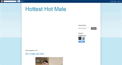 Desktop Screenshot of hottesthotmale.blogspot.com
