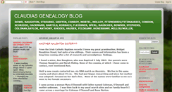 Desktop Screenshot of claudiasgenealogyblog.blogspot.com