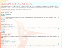 Tablet Screenshot of claudiasgenealogyblog.blogspot.com