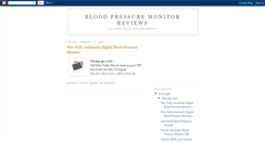 Desktop Screenshot of bloodpressuremonitorreviews.blogspot.com