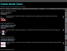 Tablet Screenshot of cartasdesdeurano.blogspot.com
