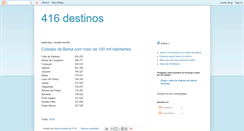 Desktop Screenshot of 416destinos.blogspot.com