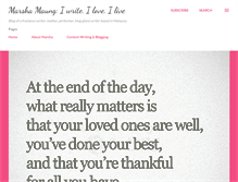 Tablet Screenshot of marshamaung.blogspot.com