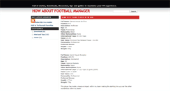 Desktop Screenshot of howaboutfootballmanager.blogspot.com