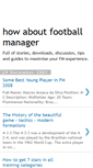 Mobile Screenshot of howaboutfootballmanager.blogspot.com