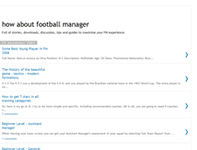 Tablet Screenshot of howaboutfootballmanager.blogspot.com