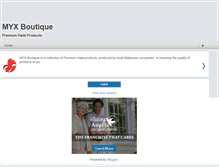 Tablet Screenshot of myxboutique.blogspot.com