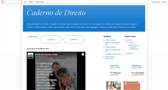 Desktop Screenshot of caderno-de-direito.blogspot.com
