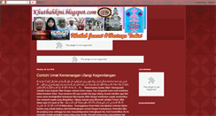 Desktop Screenshot of khutbahkini.blogspot.com