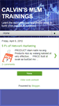 Mobile Screenshot of calvin-mlm-training-online.blogspot.com