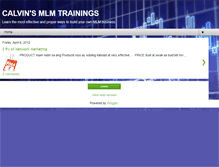 Tablet Screenshot of calvin-mlm-training-online.blogspot.com