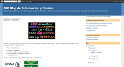 Desktop Screenshot of bioinformacionyopinion.blogspot.com