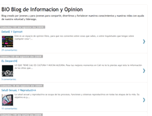 Tablet Screenshot of bioinformacionyopinion.blogspot.com