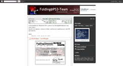Desktop Screenshot of foldingps3team.blogspot.com