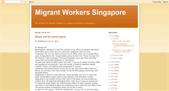 Desktop Screenshot of migrantworkerssingapore.blogspot.com