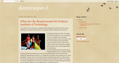 Desktop Screenshot of dominique-f.blogspot.com