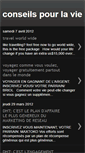 Mobile Screenshot of conseilspourlavie.blogspot.com